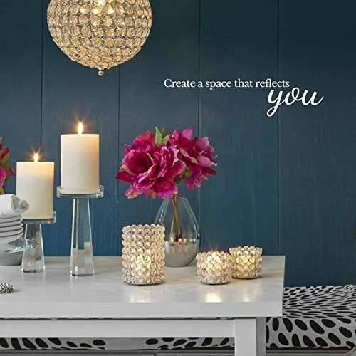 Serene Spaces Living Short Clear Ribbed Glass Votive Holder, Decorative - Image 9
