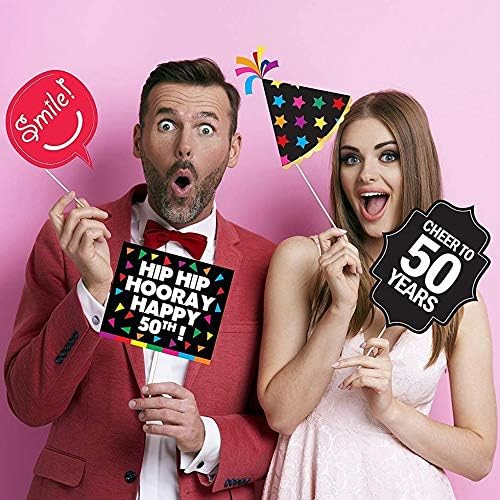 50th Birthday Photo Booth Party Props - Image 3