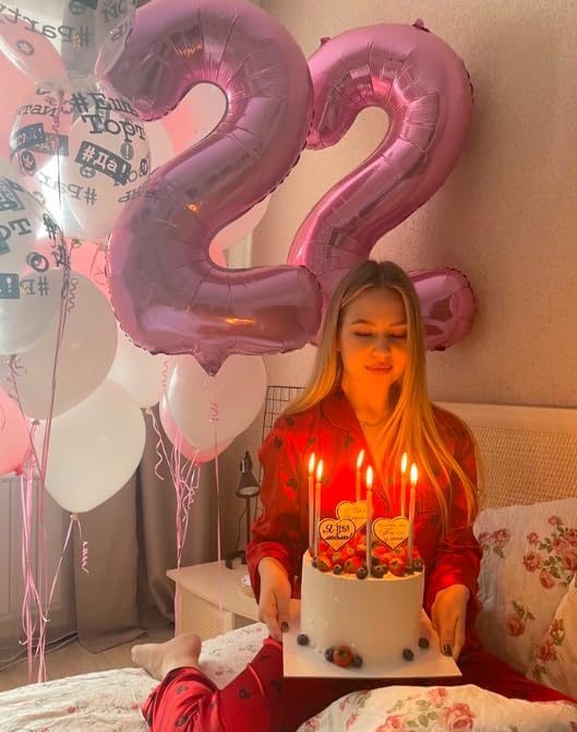 40 Inch Big Pink Number 2 Balloon Birthday Decoration, Number 2 Helium Balloon - Image 7