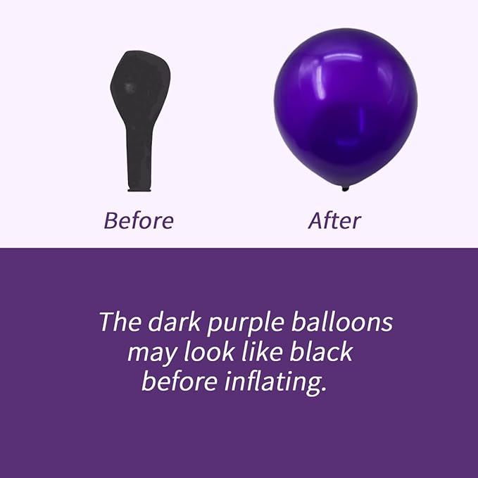 100pcs Purple Balloons - Image 4