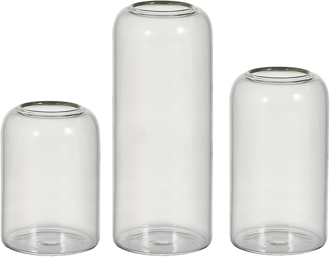 Glass Bud Vases Set of 3 Clear Flower Vase - Image 5