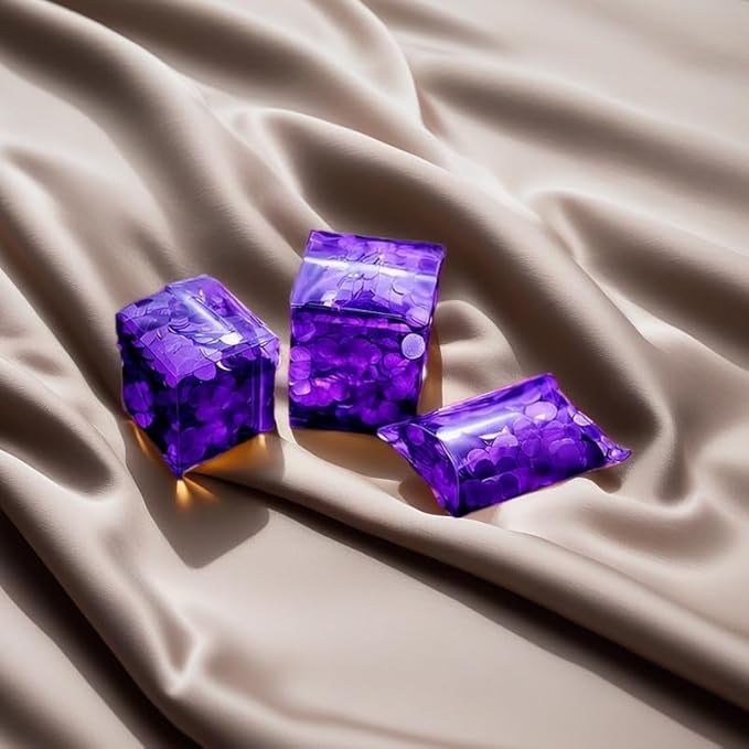 Purple Metallic Foil Confetti - 60g Shimmer Round Table Confetti - Image 5