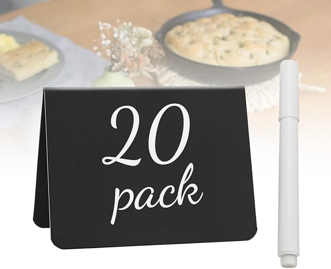 20Pcs V-Shaped Mini Chalkboard Signs by WATHFKCU