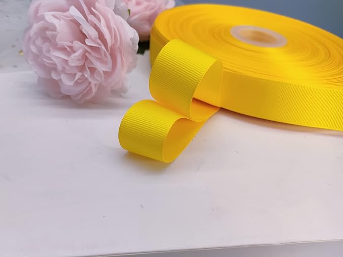 Jesep One Roll 100 Yards Soild Grosgrain Ribbon Boutique Gift Wrapping Package - Image 4