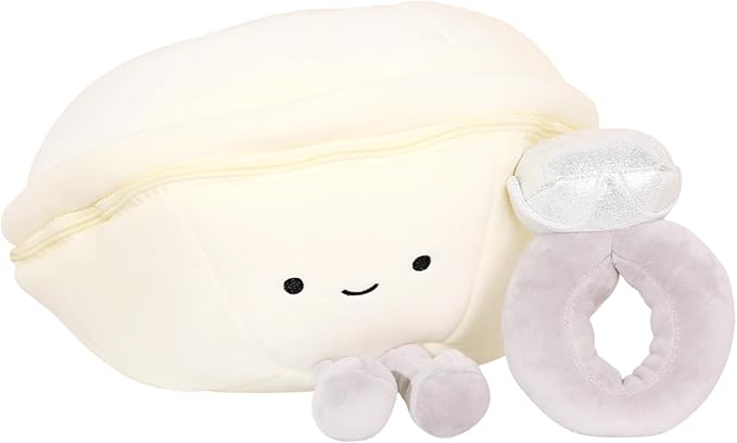 Drawelry Ring Box Plush Pillow Box Princess Diamond Ring Shell Case Throw - Image 2