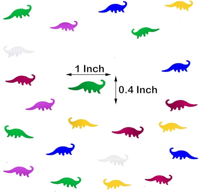 Dinosaur Confetti Metallic Foil Scatter - Image 3