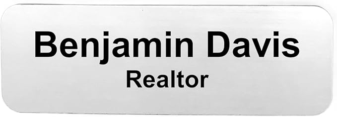 Custom Laser Engraved Name Tag Badges by COOLLIANT