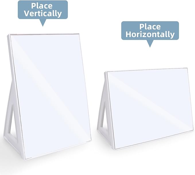 Magnetic Dry Erase Board White Board, 8.3'' x 5.8'', Small Stand-Up or Hangable - Image 2