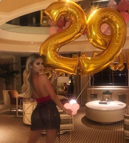 40 Inch Big Gold 19 Balloon Number, Jumbo Giant Happy 19 Nineteen Birthday - Image 6
