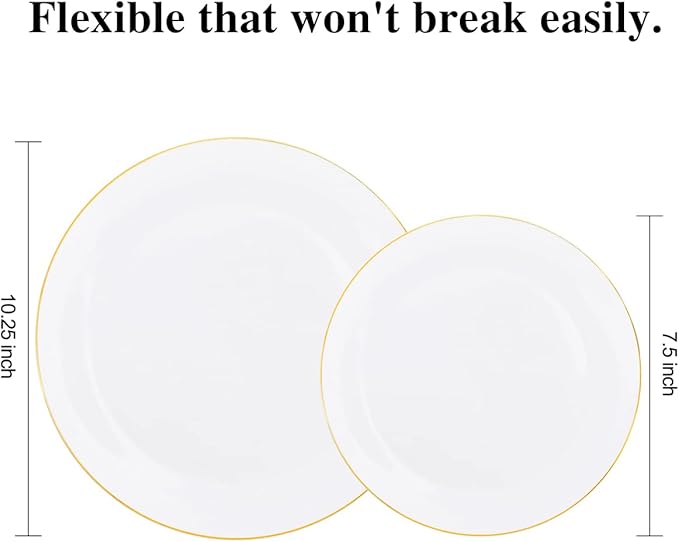 KIRE 100PCS Disposable Plates - Image 2