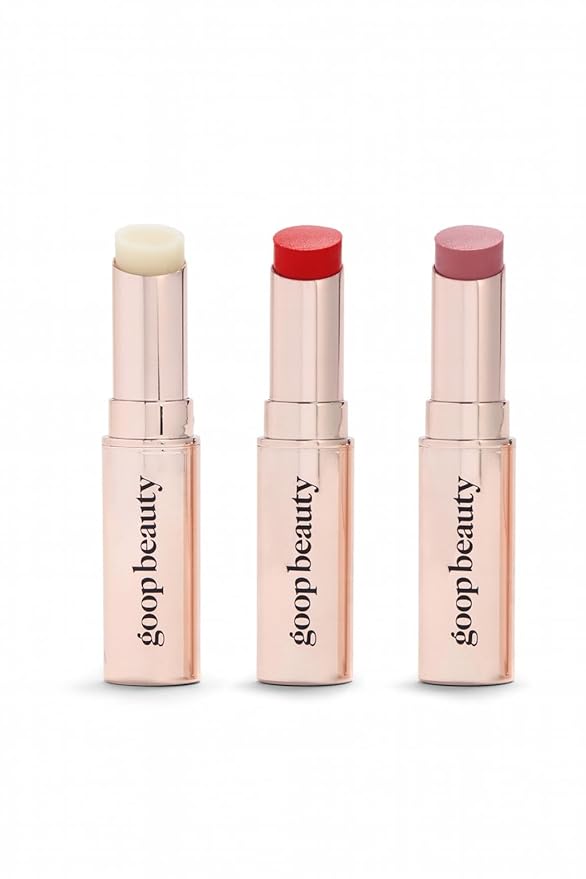 goop Beauty Lip Balm Trio | Clean Moisturizer by goop