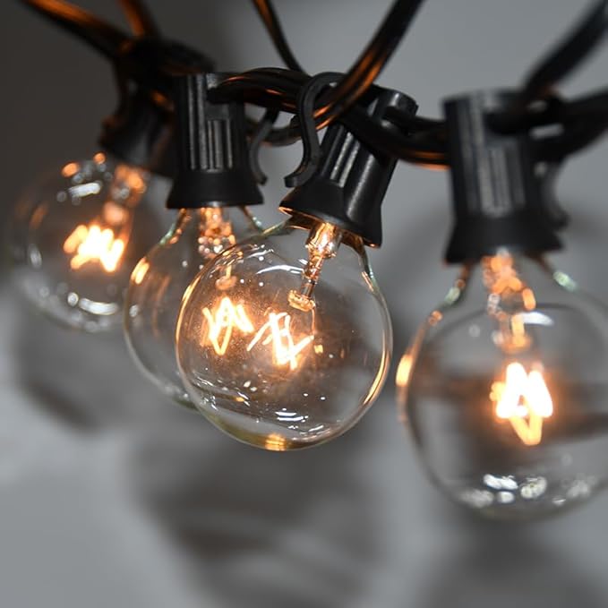 SUNSGNE 100Ft Patio String Lights Waterproof G40 Outdoor String Lights - Image 6