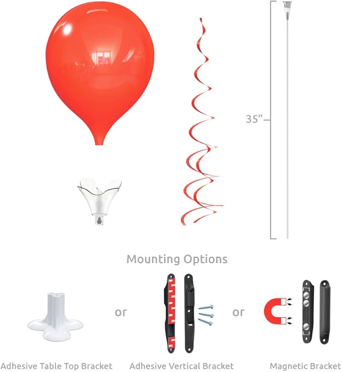 PermaShine - Reusable and Helium Free Balloon Bouquet - Permanent Plastic - Image 4