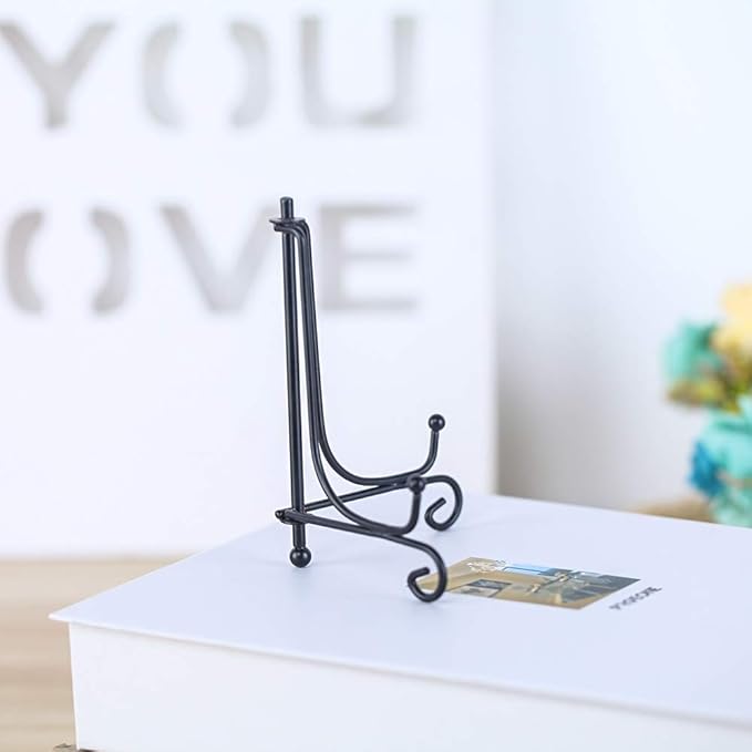 Iron Display Stand, Displays Picture Frames, Decorative Plates, Tablets and Art - Image 4