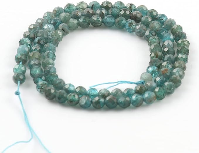 Song Xi 180pcs 2mm Natural Kyanite Gemstone Beads Faceted Round Loose Stone - Image 4