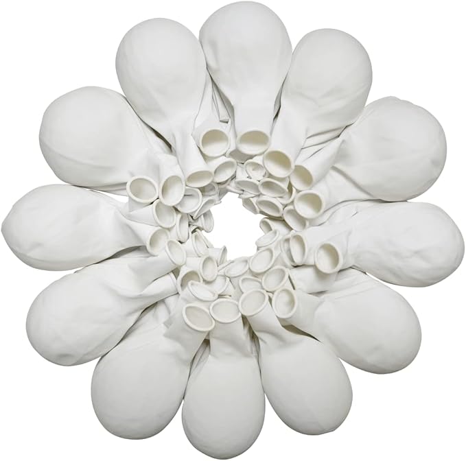 90 Pack White Balloons 18 inch White Latex Party Balloon Bulk by ZWZLIULIAN