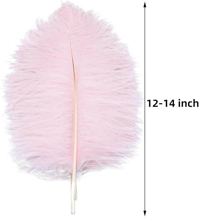 Ballinger Light Pink Ostrich Feathers - Image 3