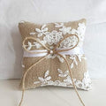 Ring Bearer Pillows Lace Bow Flower by LABJULY