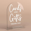 Acrylic Wedding Sign Cards and Gifts Sign by KongMoTree