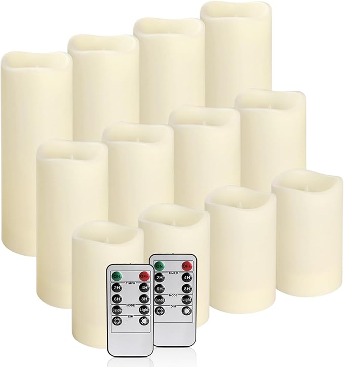 12-Pack LED Flameless Candles - Image 2