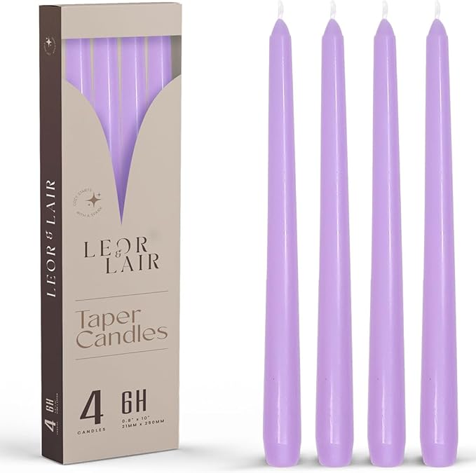 Leor & Lair Light Purple Candlesticks by LeorLair