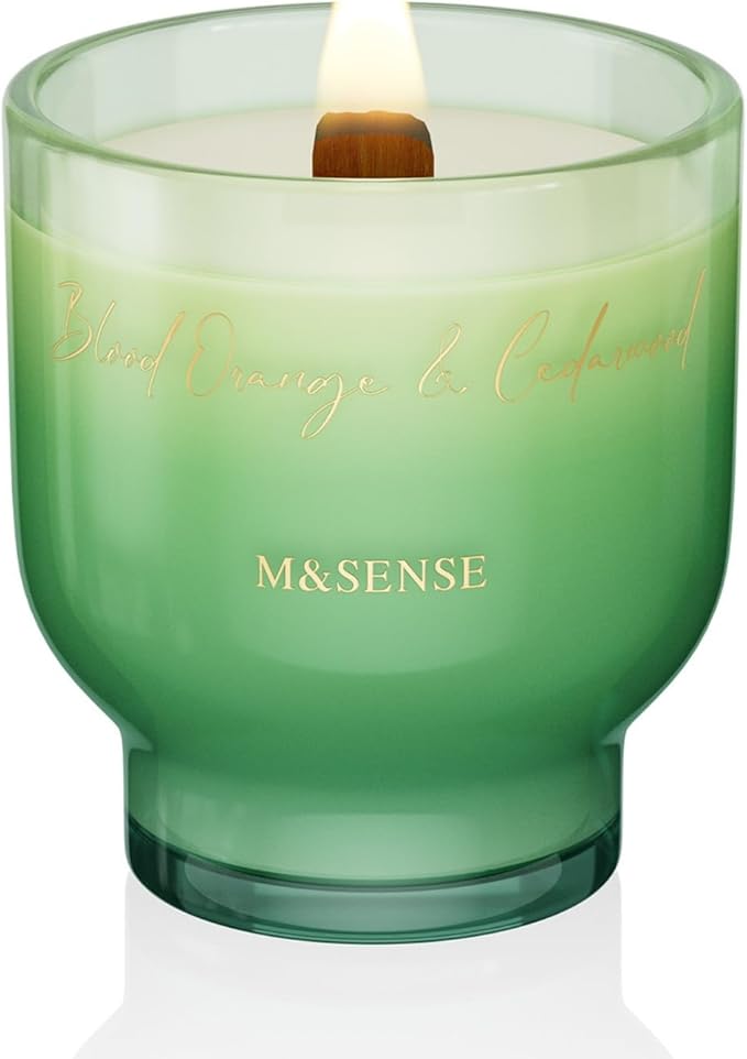 M&SENSE 9.88oz Natural Soy Wax Jar Candle by MSENSE