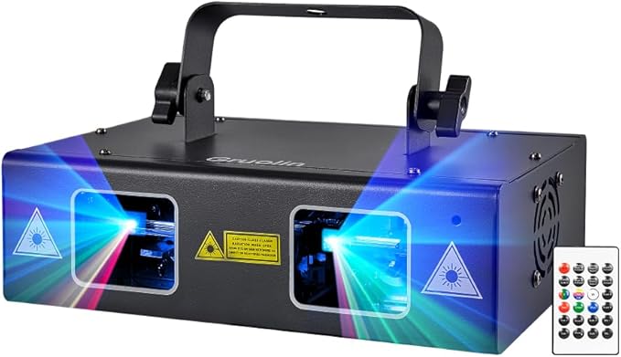DJ Lights Party Lights, Gruolin RGB Full Color Laser Stage Light Music Sound by Gruolin