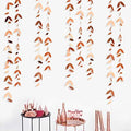 pinkblume Rose Gold Party Decorations Leaf Garland Hanging Paper Rose Gold by pinkblume