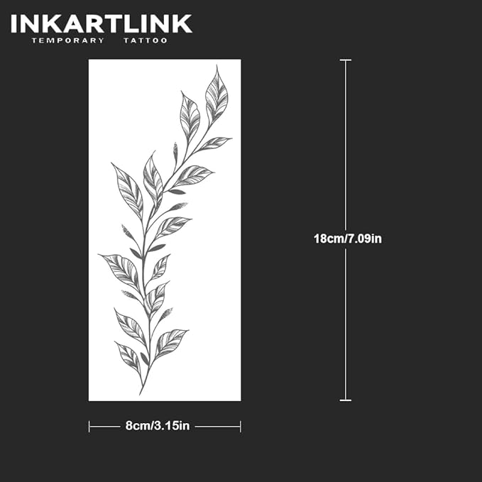 INKARTLINK Tattoo Tech, 2 Sheets Large Semi Permanent Tattoo, Temporary Tattoos - Image 3