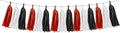 White Red Black Party Decorations by HongTongTong