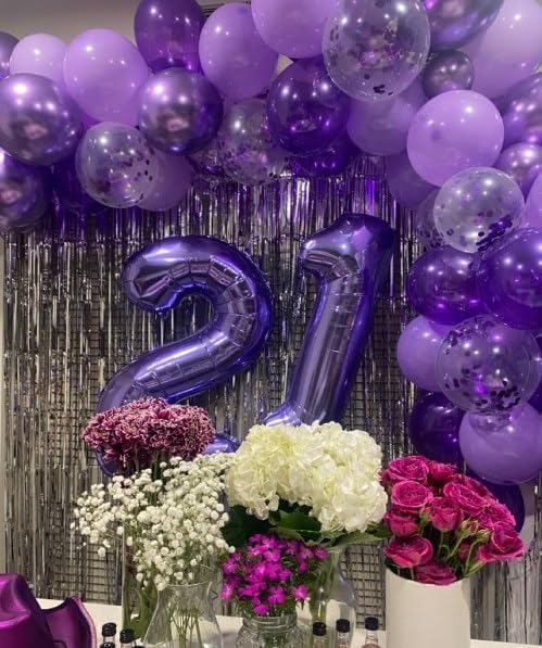 Purple Number 1 Balloon 40 inch, Number 1 Birthday Balloon - Image 5