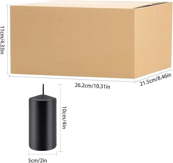 Set of 20 | 2X 4 inch Tall Pillar Candles, Soy Wax. Perfect - Image 4