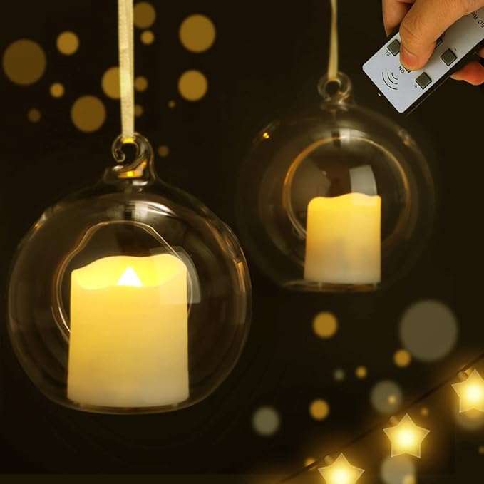 FREEPOWER Rechargeable Flameless Flickering Tea Light Candles Remote Control - Image 4