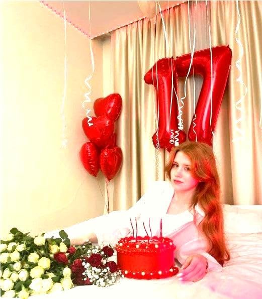 Number Balloon 40 Inch Red 9 Balloon, Large Numbers 9 9th Decorations - Image 6