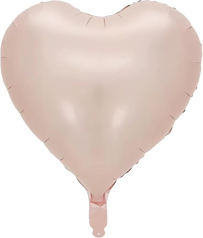 10pcs Baby Pink Heart Balloons by LHOAVWE
