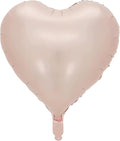 10pcs Baby Pink Heart Balloons by LHOAVWE
