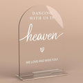 Acrylic Wedding Sign Dancing by KongMoTree