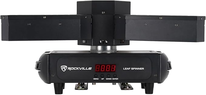 Rockville Leaf Spinner 250W 3-in-1 Rotating DJ Stage Light - Image 7