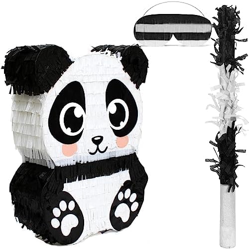 Panda Pinata, Hand Made Animal Pinata Perfect by Birchio