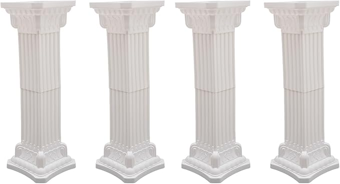 Roman Pillars Decoration Party Flower Pot Columns Set 4Pcs Decor Pedstal Stand by Unknown