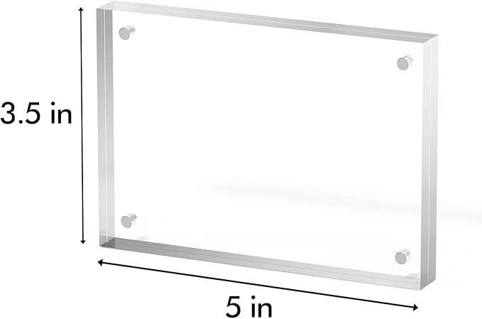 3.5x5 Acrylic Picture Frame 1 Pack, Desktop Display Decor Gift - Image 3