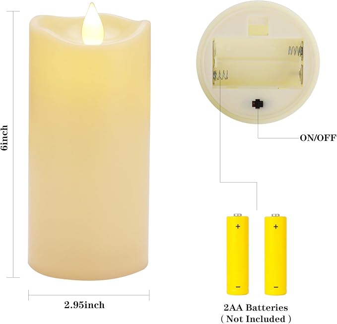 Aignis Indoor Flameless LED Candles Battery Operated - Image 6