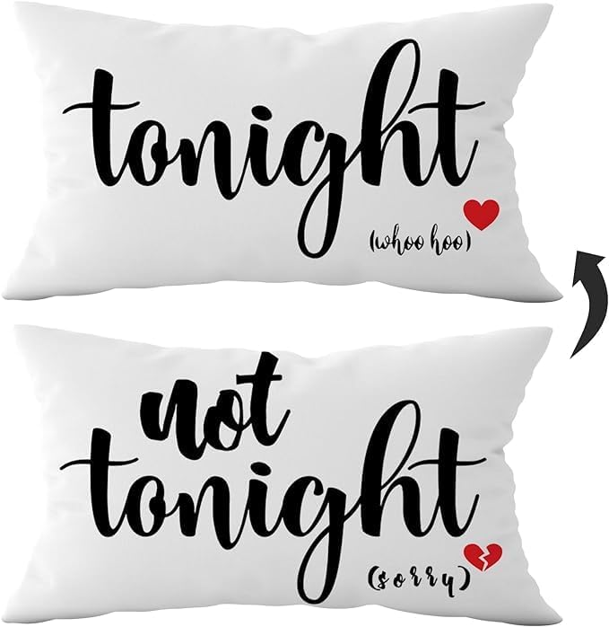 Mancheng-zi Funny Couples Reversible Soft Pillow Cover, Wedding Anniversary by Mancheng-zi