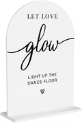 Acrylic Wedding Sign Let Love Glow Sign by KongMoTree