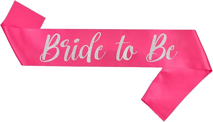 Bride to Be Sash Pink, Bride Sash Bachelorette Party Bridal Shower Sashes - Image 6