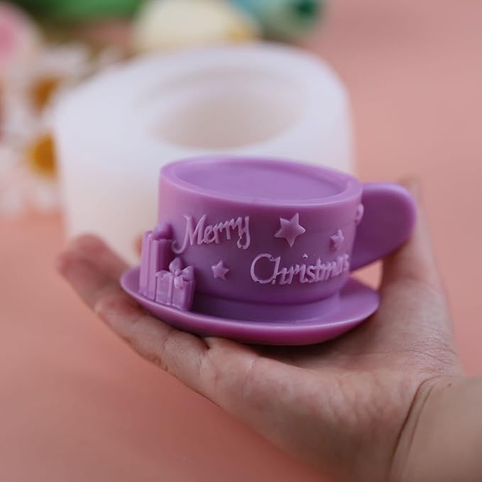 Christmas Milk Tea Cup Shaped Candle Mold - Image 2