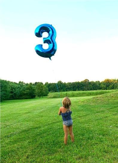 Large Navy Blue 13 Number Balloon 40 Inch, 13 Wednesday Birthday Balloons - Image 7
