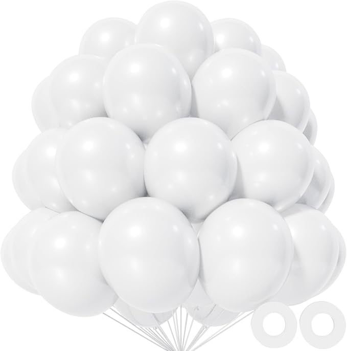 KAWKALSH White Balloon 12 Inch by %E7%AB%8B%E5%8D%B3%E8%B4%AD%E4%B9%B0