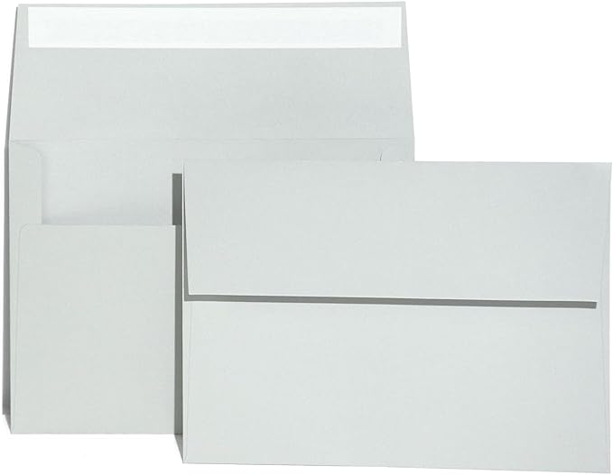 A7 Gray Invitation 5x7 Envelopes by AZAZA