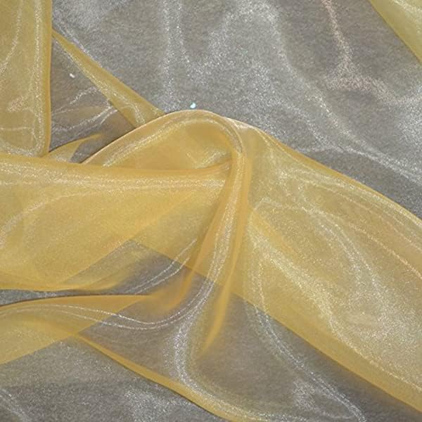 VDS Gold Organza Fabric, 35 Yards Continuous, 45” Wide, Wedding Party - Image 2